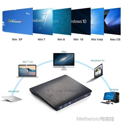 SB3.0 Bluray Drive External CD/DVD RW Burner BD-ROM Blu-ray
