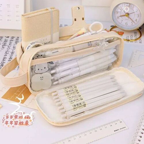 Transparent Pencil Case Large Capacity Pencil Pouch School S