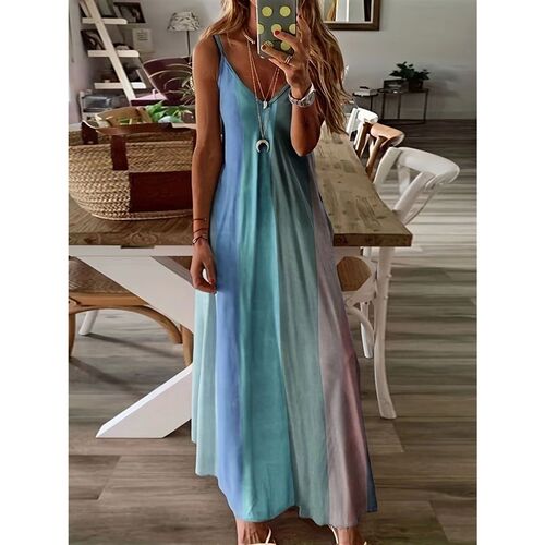 Summer womens long skirt, slim fit, colorful suspender