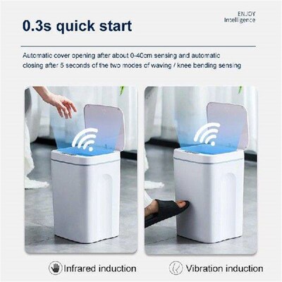 Intelligent Trash Can Durable Convenient Rechargeable
