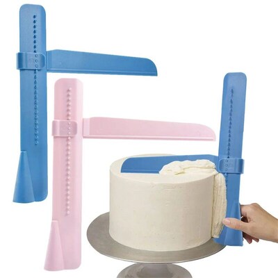 Cake Scraper Convenient Adjustable Fondant Spatulas Cake Edg