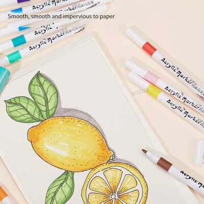 12/60 Colors Acrylic Marker Rock Painting Kit for Kids Child