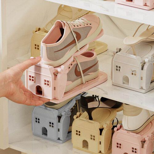 Double-layer simple home all-in-one shoe rack, thickened and