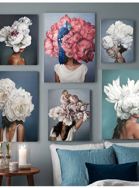 Decorative Painting Living Room Home Decoration Flowers Feat