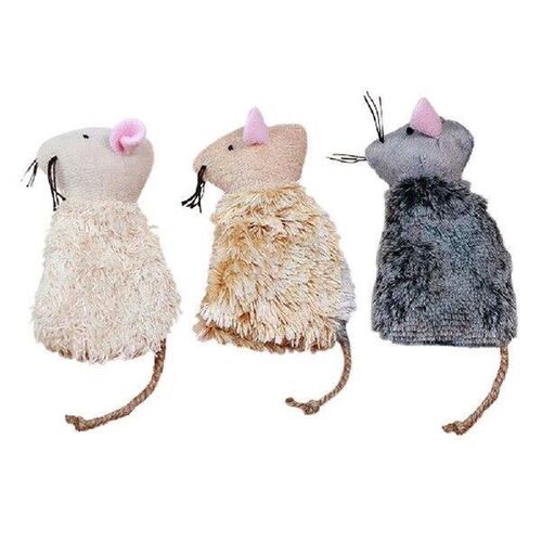 3 Pcs Cat Simulation Toy Kitten Toys Interactive Molar Ball