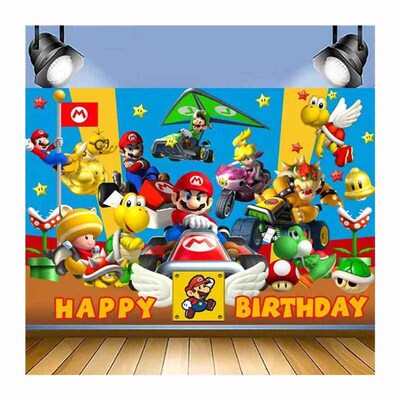 Mario Big Movie Birthday Banner Mario Birthday Background