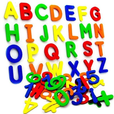 24-76pcs Magnetic Alphabet Letters EVA Foam Refrigerator Sti