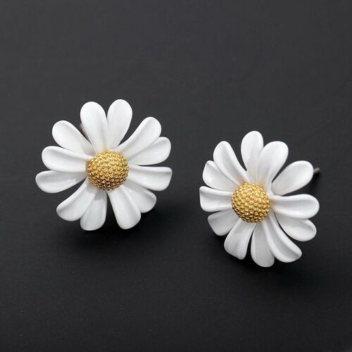 Korean Fashion Flowers Daisy Open Rings for Women Chic Tempe
