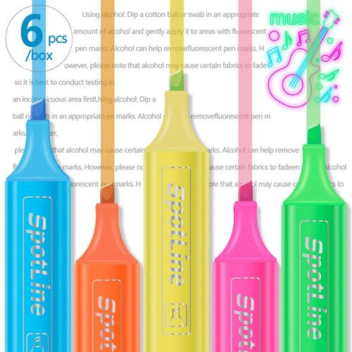 4/6 Pcs/set Pastel Flat Single Head Light Color Oblique Draw