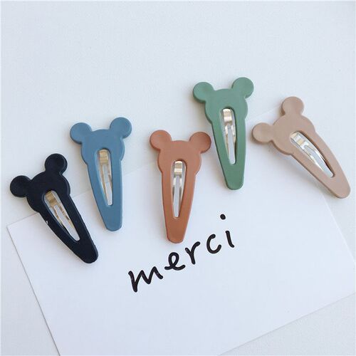 4PC/Set New Metal Baking Varnish BB Hairpin Pentagram  Clips