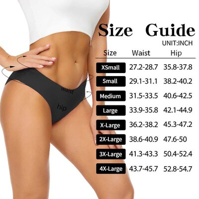 Seamless Menstrual Period Panties 4-Layer Leakproof Heavy Fl