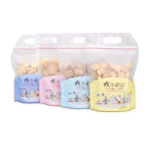 City diary bakery food packaging bag cookies self sealed ba