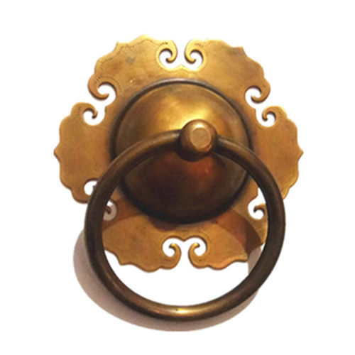 中式装修门钹把手拉环仿古铜制玻璃木门拉手里外内外面对装门环