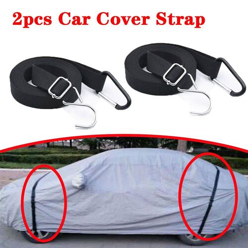 2pcs Universal Car vers Fixed Rope Strap Automobile Hood Fix