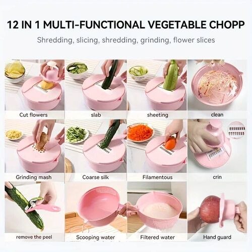 12-in-1 Multi-Functional Vegetable Chopper and Slicer - Perf