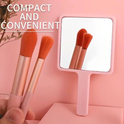 Eyelash Extension Handheld Makeup Mirror Square Vanity Mirro