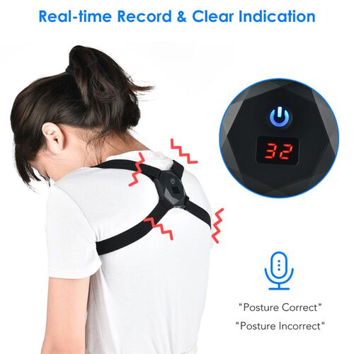 Smart Vibration Back Posture Corrector Reminder Shoulder Tra