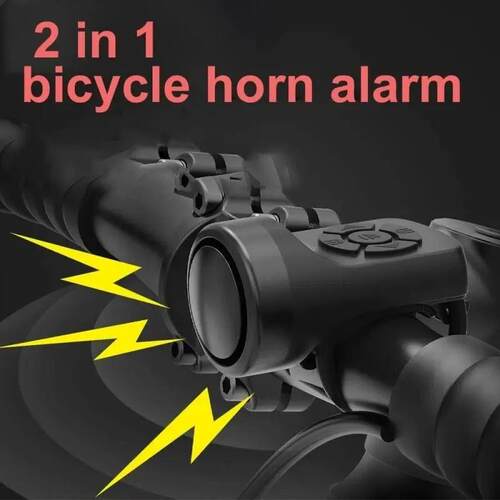 Electric Bike Horn Bicycle Bell Cycling Horn 4 Sound Modes V