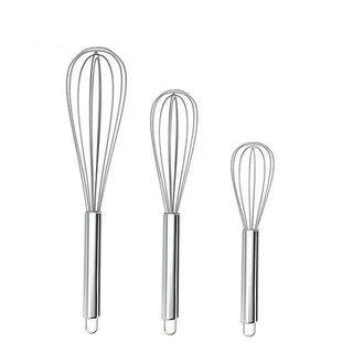 Egg Whisk Stainless Steel Kitchen Wire Balloon Milk Beater