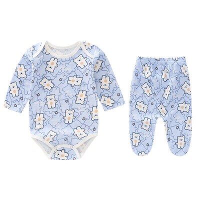 Newborn Baby Clothing Long Sleeve Romper Crawling Suit with