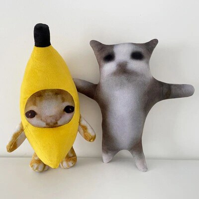 20-30cm Banana Cat Plush Crying Face Making Cat Plush Plush