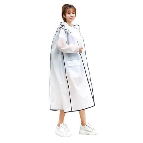 durable thick EVA women men raincoat waterproof cap poncho