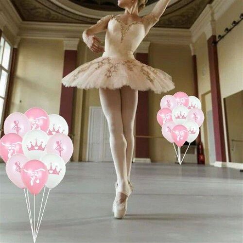 18pcs Ballet Theme Balloons Ballerina Birthday Party