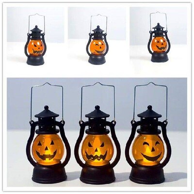 EMS 100Pcs Halloween Party Light Pumpkin Lantern Oil Lamp