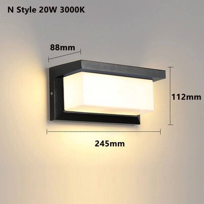 Led Outdoor Wall Light Waterproof IP65 Motion Sensor Led Out
