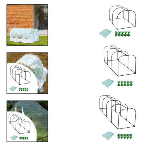 Greenhouse Hoops Plant Hot House Nursery Plant Cover Tent Gr