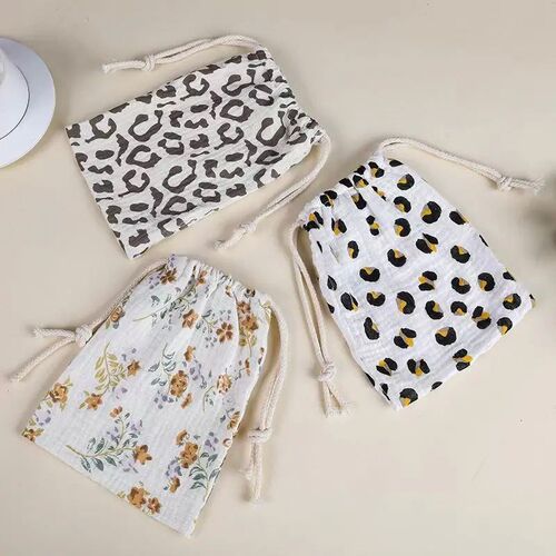 Cotton Baby Bags String Diaper Stackers Caddy Organizer Napp