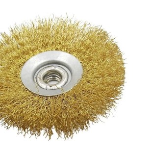 115mm Copper Steel Wire Brush Wheel Metal Rust Remove Cleani