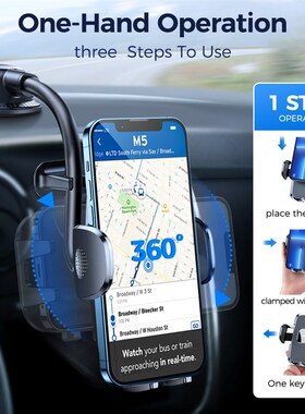 Joyroom Car Phone Holder Mount Flexible Long Arm Anti-Shake