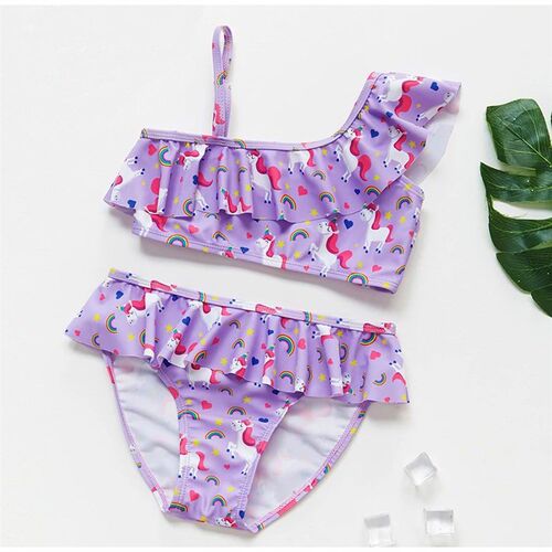 3-16Y Unicorn Two-piece Grils Swimwear 2024 High Quality Chi