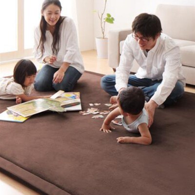 Rug home tatami living room floor carpet mat 纯色榻榻米地垫