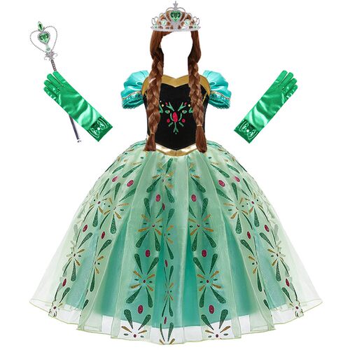 Anna Dresses Children Princess Dress Girl Cosplay Costume Ki