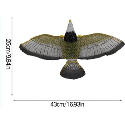 Emulation Flying Hawk Kite Electric Bird Scarer Drive Glowin