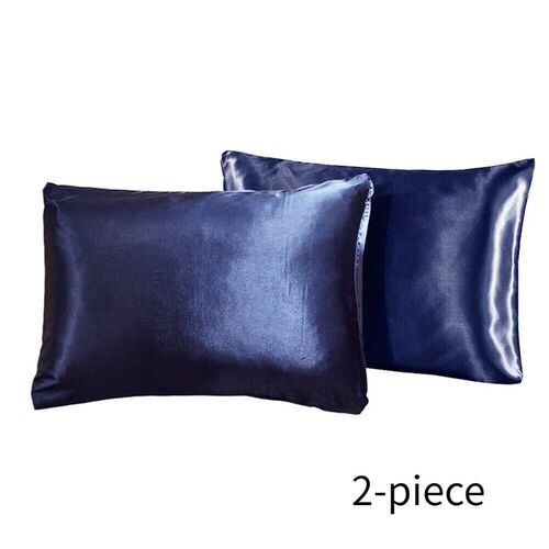 2-piece Pure Emulation Silk Satin Pillowcase Comfortable Pil