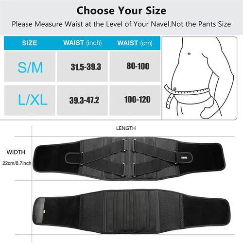Back Brace for Men and Women - Breathable Waist Lumbar Lower