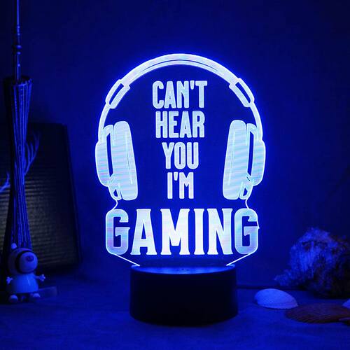 Ging Room Desk Setup Lighting Decor 3D Visual LED Night La