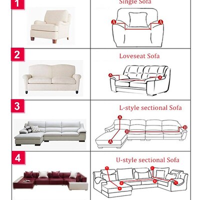 Stretch Slipcovers Sectional Elastic Stretch Sofa Cover for