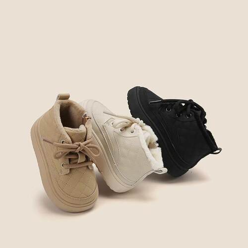Boys Booties Soft-soled Toddler Shoes Baby Shoes Fleece-lin