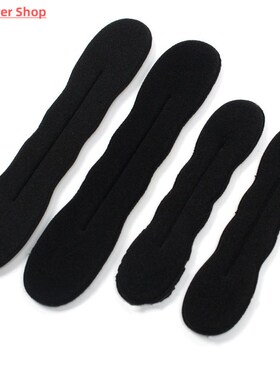 Multi size Sponge Black Hair Styling Donut Bun Curler Maker
