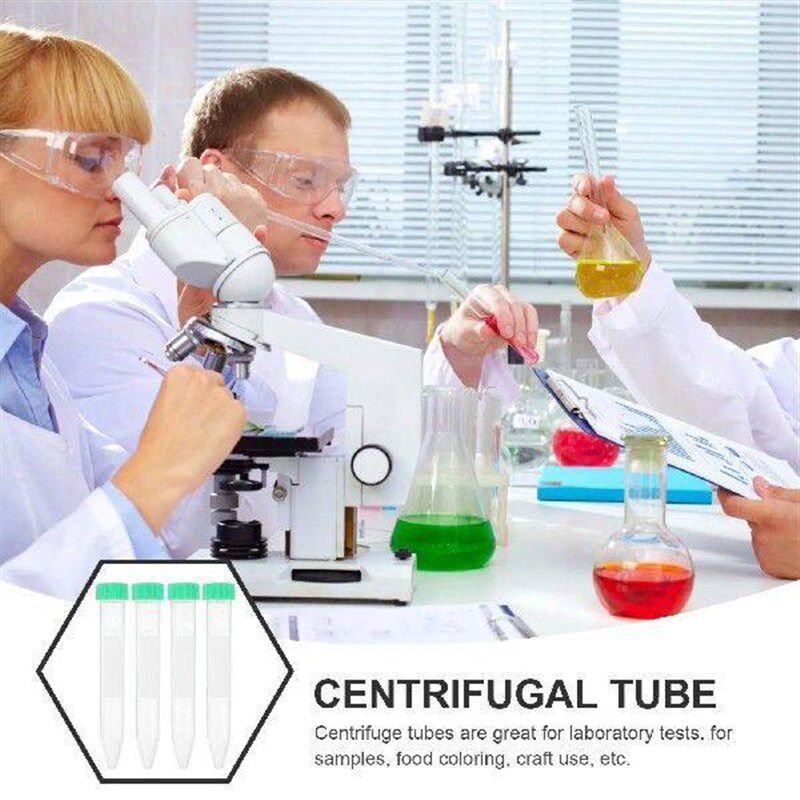 50 Pcs Centrifuge Tube Plastic Laboratory Test Grouting - 实物图