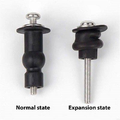 HX5F 4Pcs Toilet Seats Screws Toilet Seats Hinges Expanding