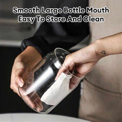 Glass Coffee Beans Vacuum Sealed Tank Push-type Household