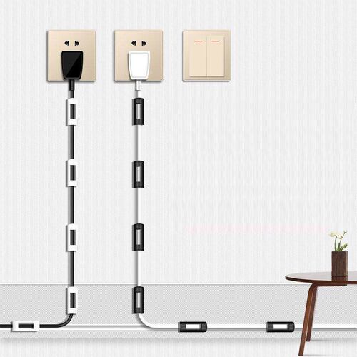 Wall Cable Management Clips, Self-Adhesive Wire Organizer, N