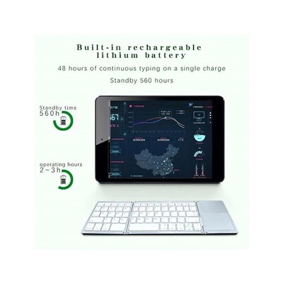Mini Folding Keyboard Bluetooth Wireless Portable Universal0