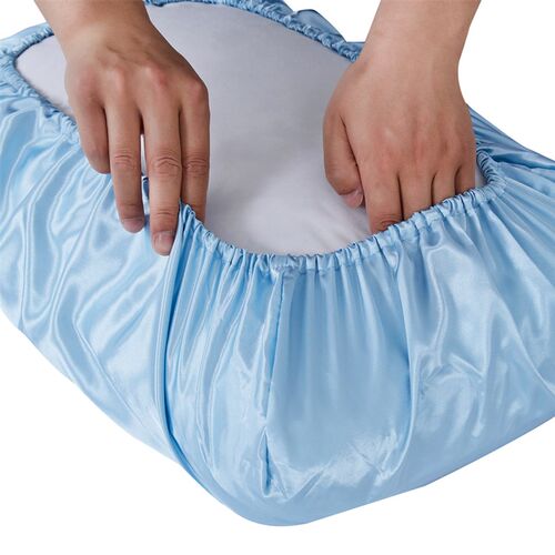 JuwenSilk Memory Elastic band Pillow case Satin silk pillowc