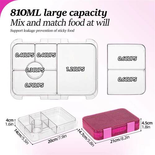 Portable Sealed Lunch Box Student Bento Box Microwave Availa